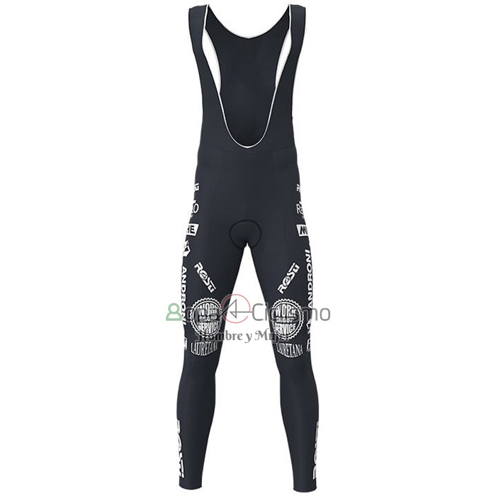 Androni Giocattoli Ropa Ciclismo Culotte Largo 2021 Hombre Mangas Largas Blanco Rojo